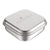Miniware Grow Bento in Chrome with 2 silipods in Peach