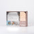 Miniware Grow Bento in Chrome with 2 silipods in Peach