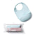 Miniware Roll & Lock bib - Silicone Bib in Aqua