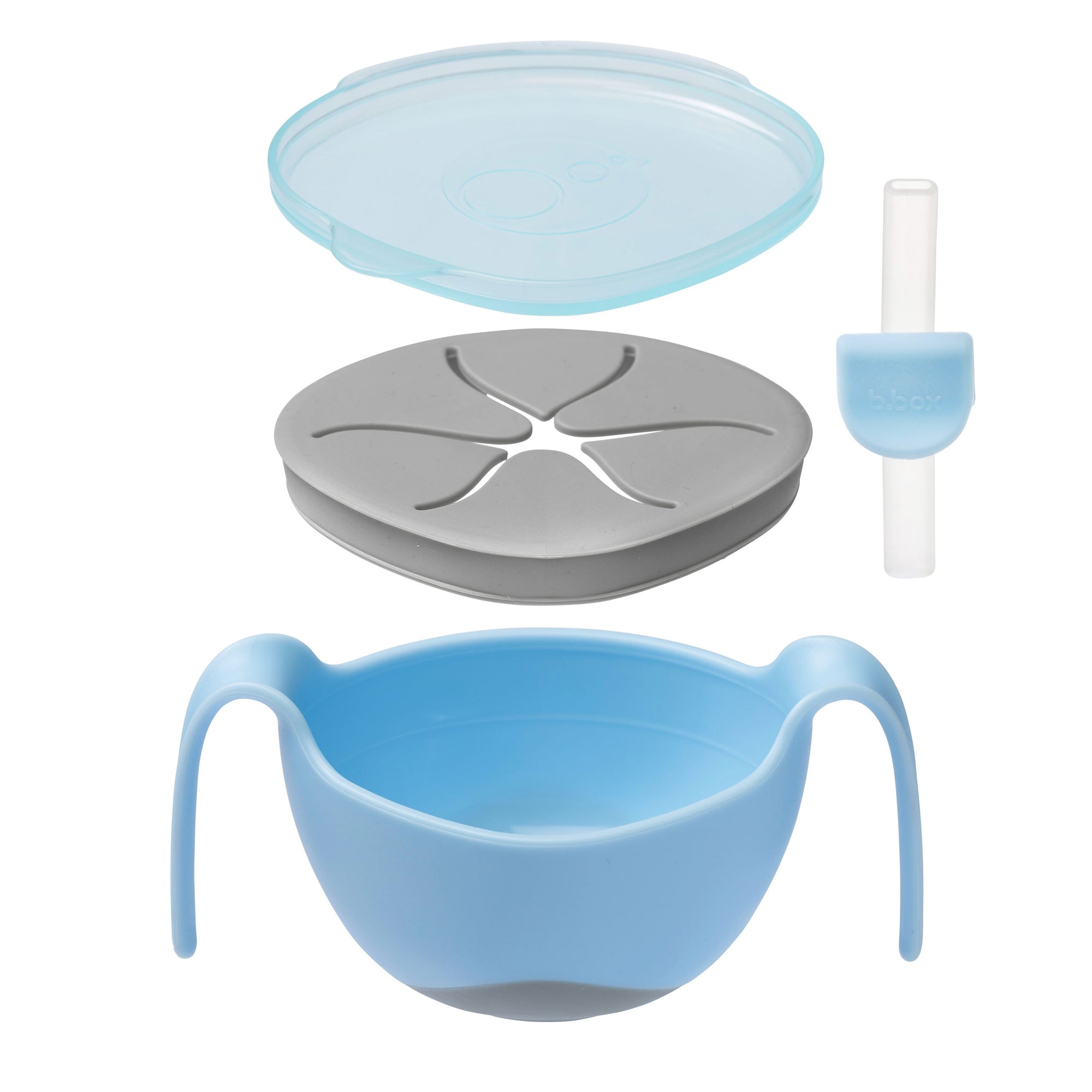 b.box 三合一防滑吸管碗 - Gelato Blue - Bubblegum