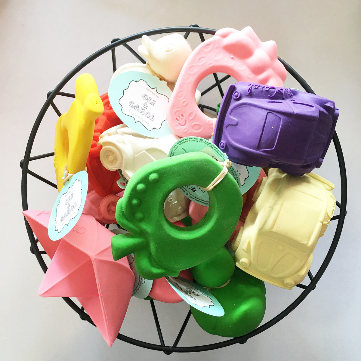 Oli &amp; Carol Small Beetle Cars Teether
