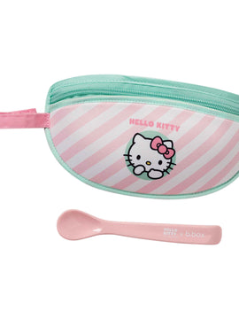 b.box x Hello Kitty Travel Bib with Spoon - Candy Floss