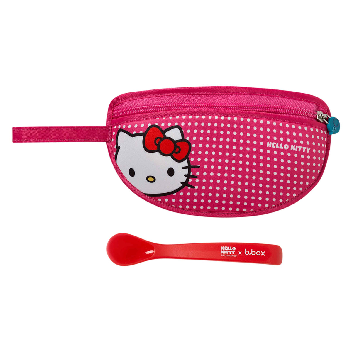 b.box x Hello Kitty Travel Bib with Spoon - Pop Star