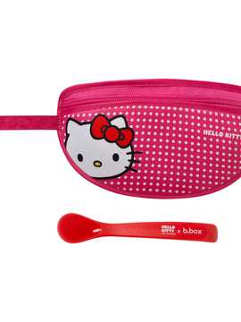 b.box x Hello Kitty Travel Bib with Spoon - Pop Star