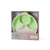 Miniware Healthy Meal Set - PLA Smart Divider Suction Plate in Vanilla + Silicone Divider in Keylime