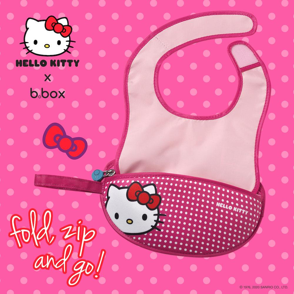 b.box x Hello Kitty Travel Bib with Spoon - Pop Star
