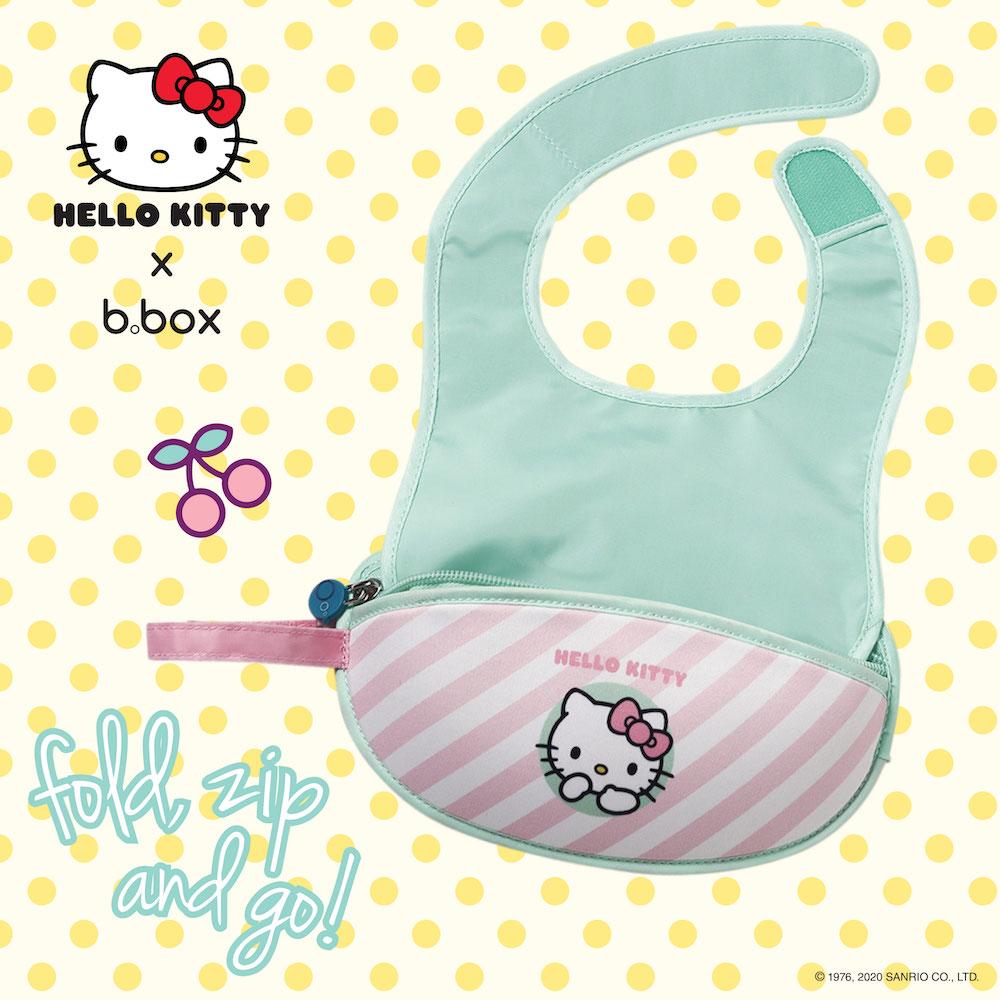 b.box x Hello Kitty Travel Bib with Spoon - Candy Floss
