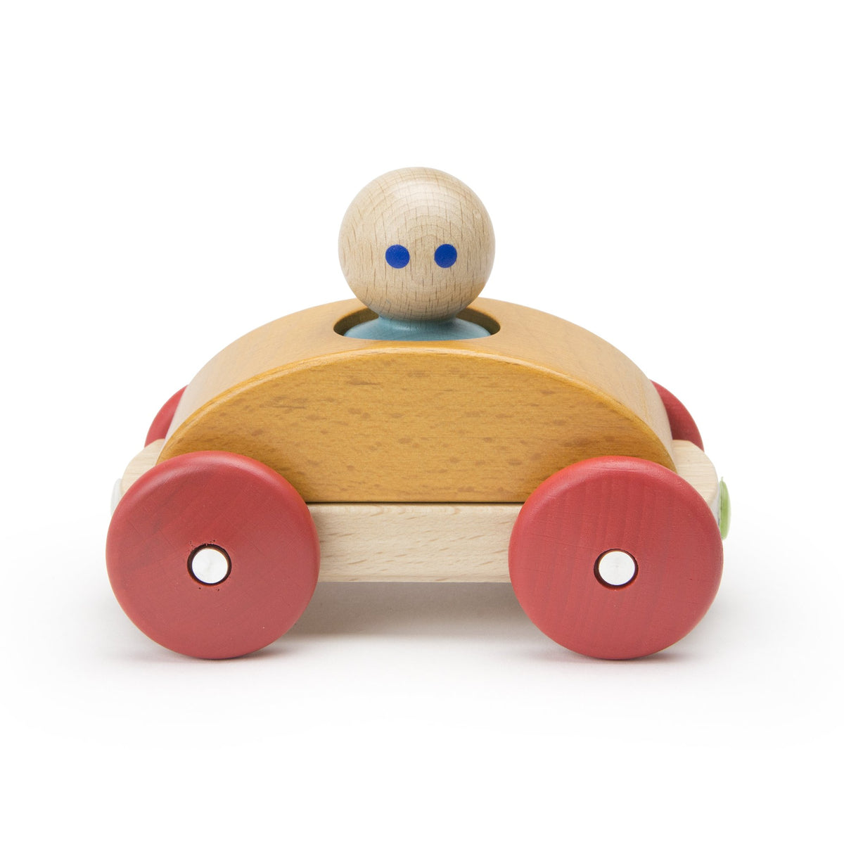 Tegu Magnetic Racers Orange Racers Wooden Blocks