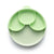 Miniware Healthy Meal Set - PLA Smart Divider Suction Plate + Silicone Divider in Key Lime