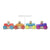 Tegu Magnetic Racers Orange Racers Wooden Blocks