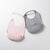 Miniware Roll & Lock bib (Set of 2) - Silicone Bib in Cotton Candy + Grey