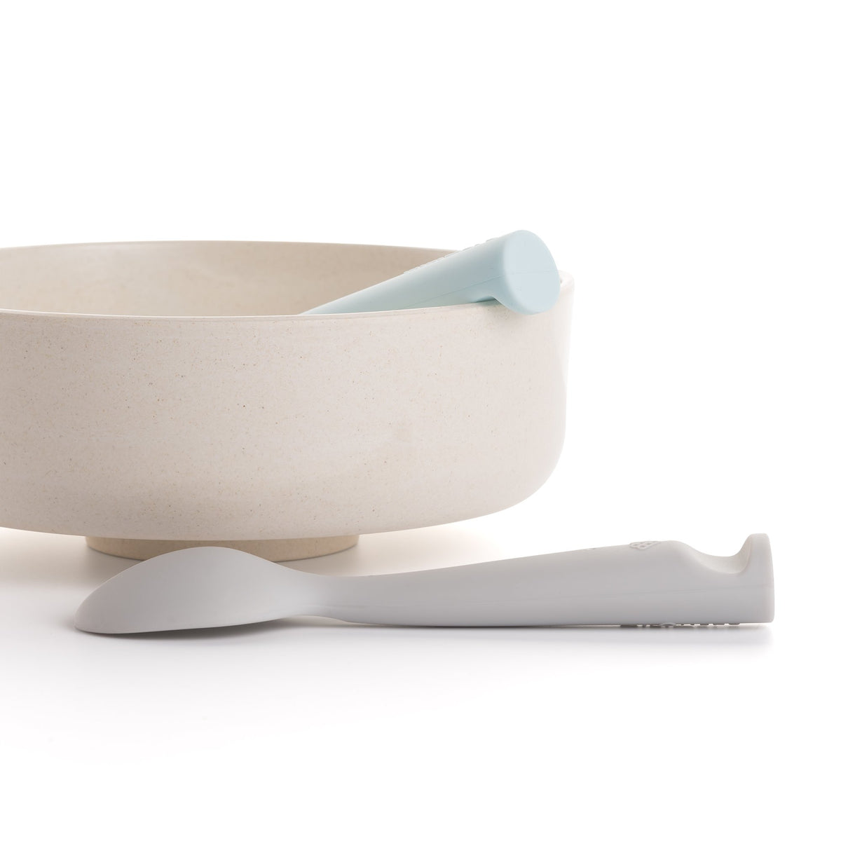 Miniware Training Spoon Set - Grey + Lavender
