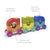 Tegu Tram Rainbow Magnetic Wooden Blocks