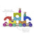 Tegu Tram Rainbow Magnetic Wooden Blocks