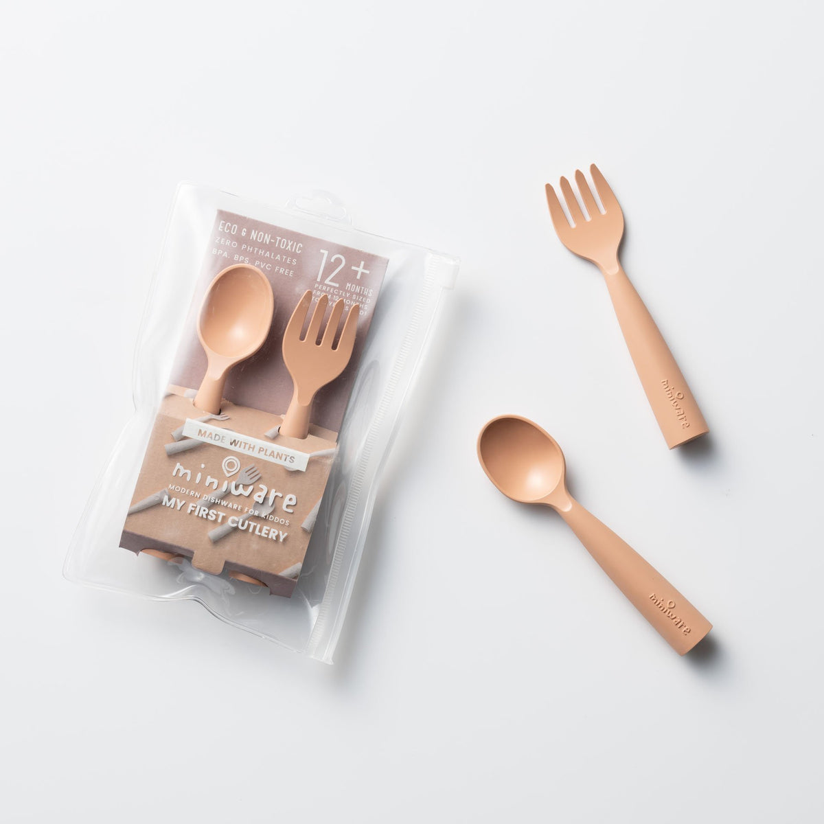 Miniware My First Cutlery Set in PLA Toffee