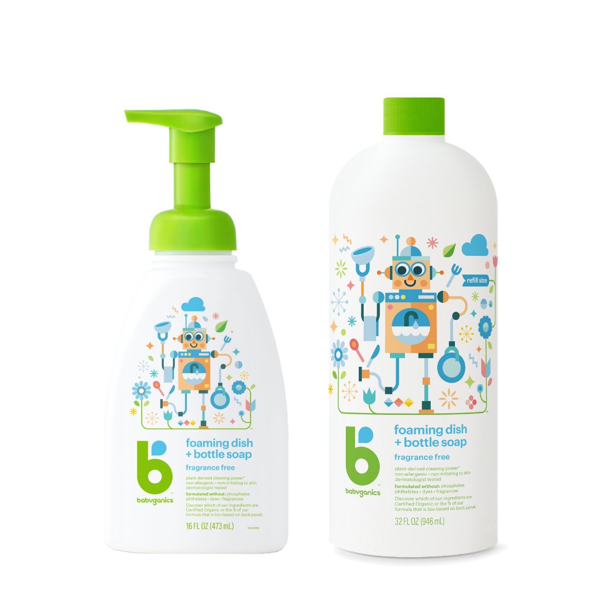 babyganics-dish-&amp;-bottle-soap-473-946ml-value-combo-fragrance-free-
