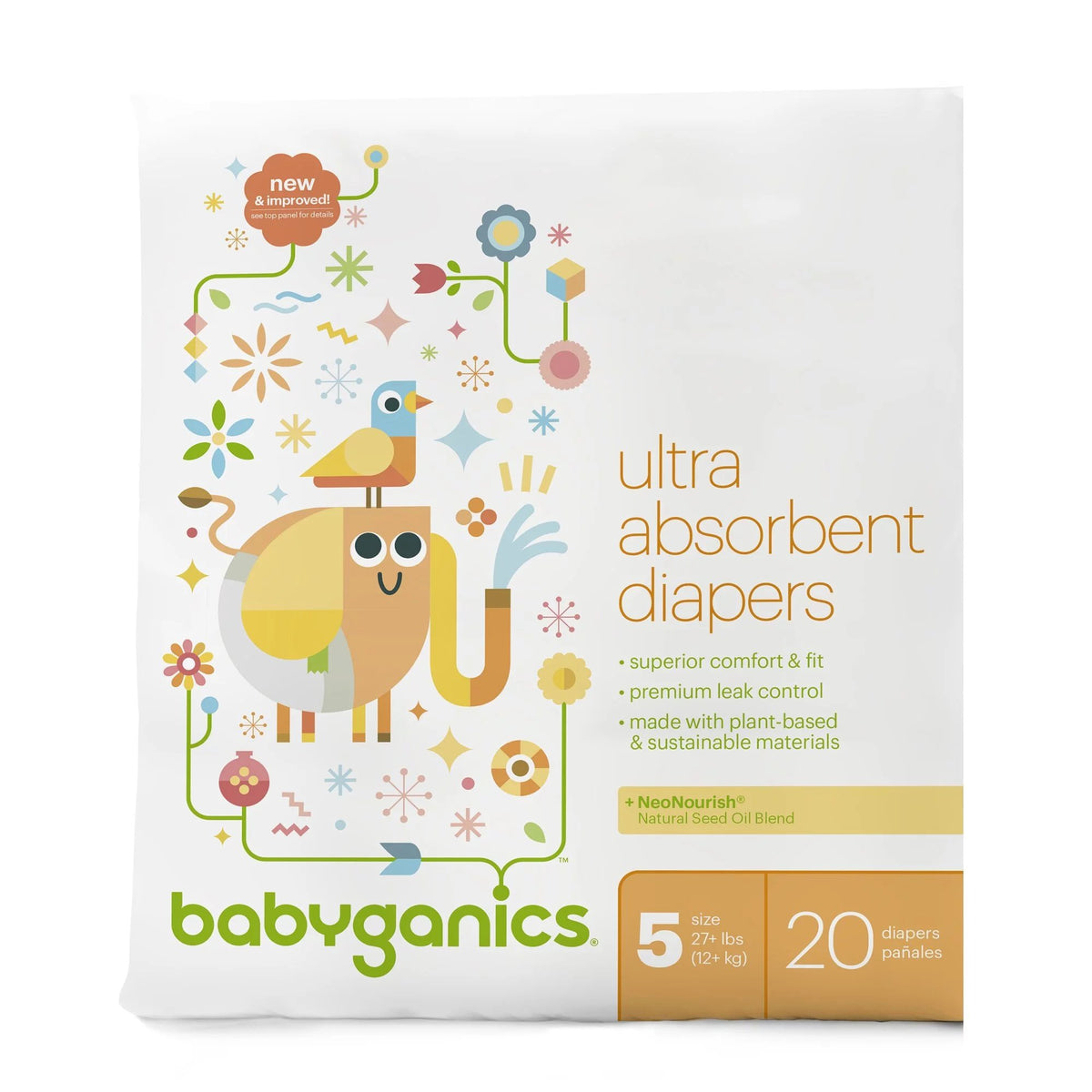 babyganics-ultra-absorbent-diapers - size-5-20-pc-