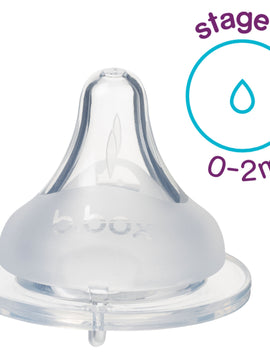 b.box Baby Bottle Anti-Colic Teat (set of 2) - Stage 1 (0-2 month)