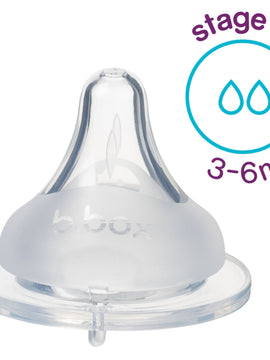 b.box Baby Bottle Anti-Colic Teat (set of 2) - Stage 2 (3-6 month)