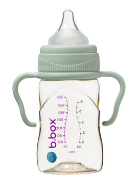 b.box PPSU Baby Bottle Handle - Sage (set of 2)
