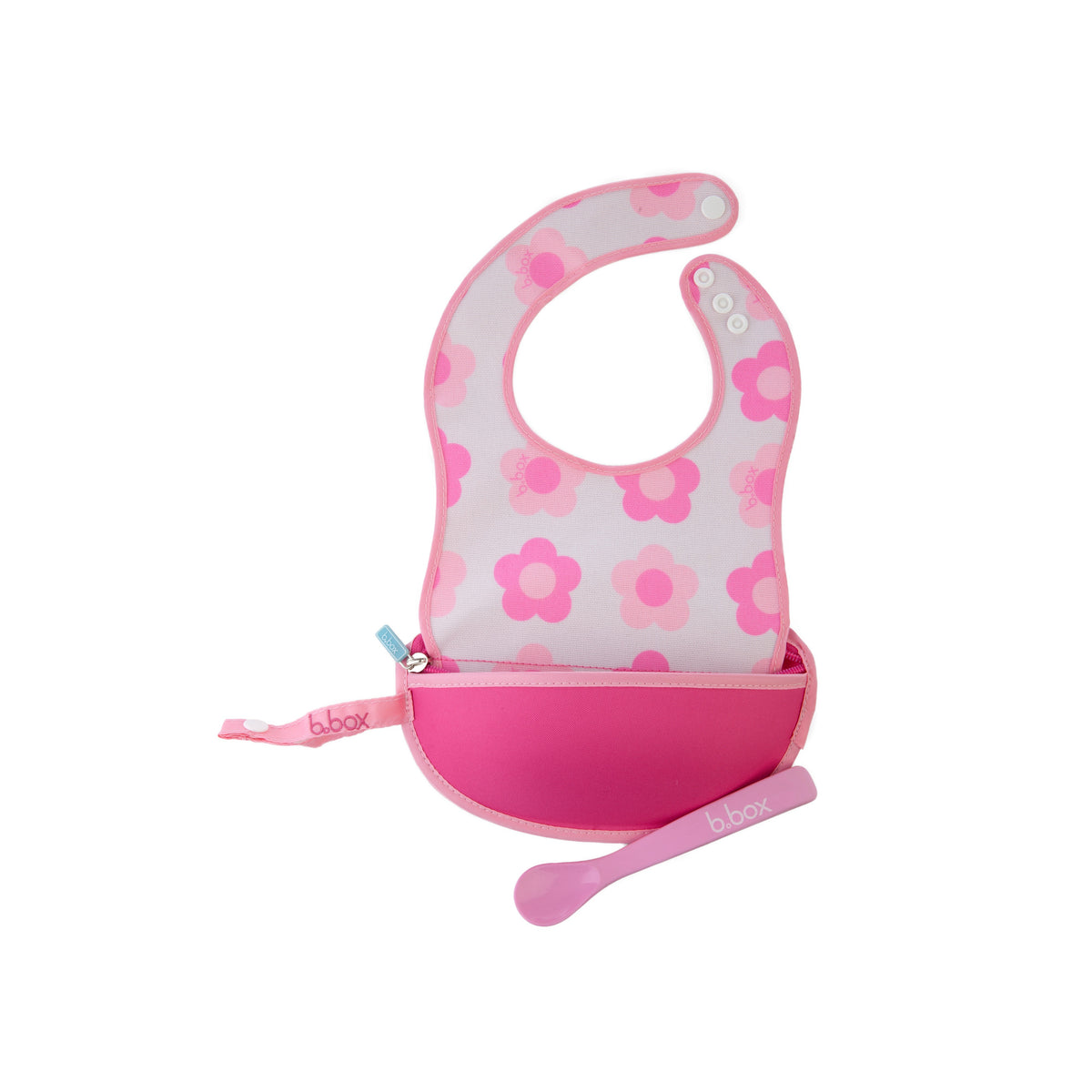 b.box Travel Bib - Pink Flower Power