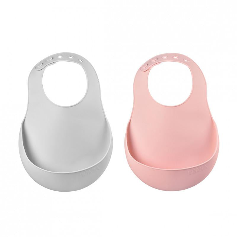 beaba-2-silicone-bib-set-pink- (1)