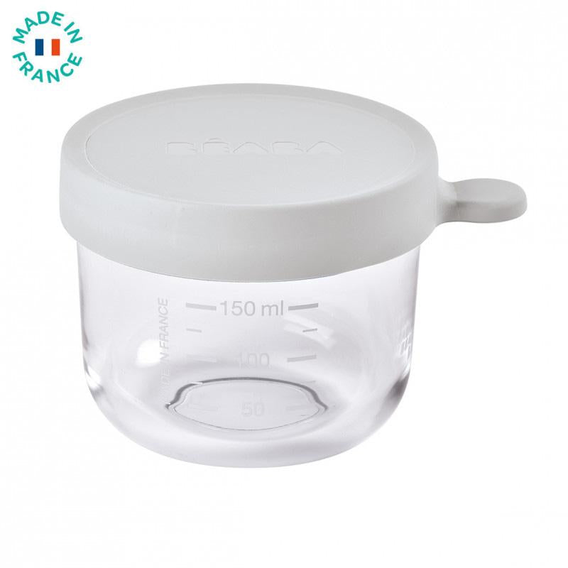 BEABA Glass Portion 150ml Light Grey