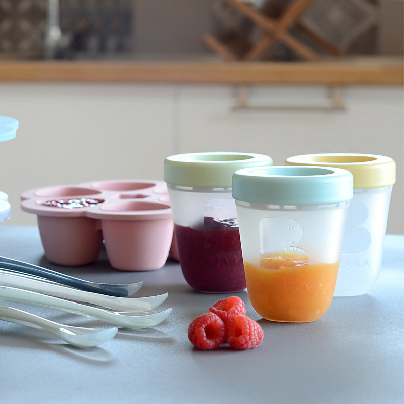 BEABA 1st Age Silicone Spoons Storm - Set of 4