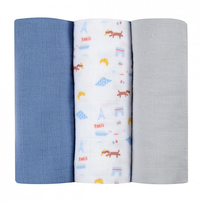 beaba-set-of-3-cotton-muslins-wraps-paris-blue (1)