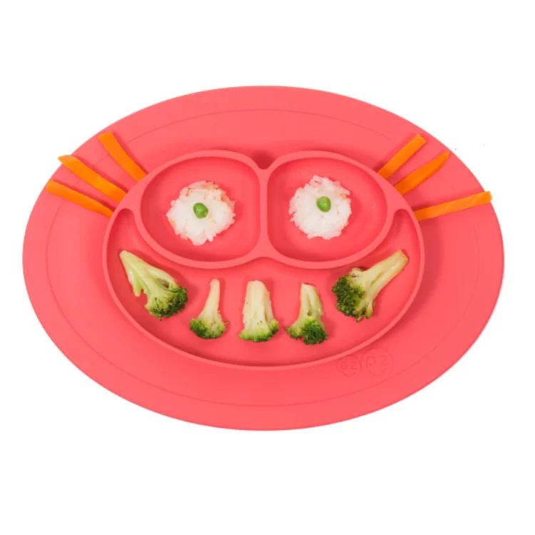 ezpz-mini-mat-silicone-plate-&amp;-placemat-coral- (1)