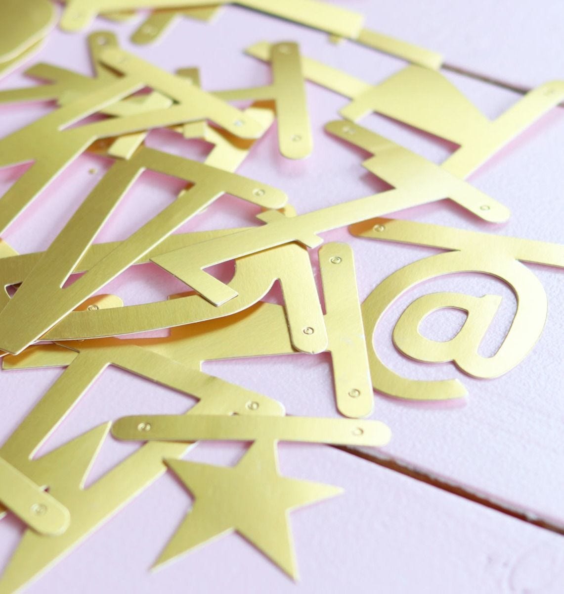 A Little Lovely Company Letter Banner - Gold