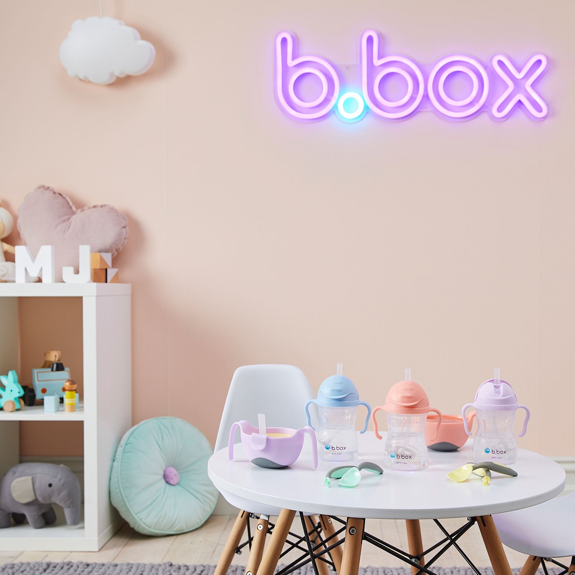 b.box 3 in 1 Bowl and Straw - Gelato Purple - Boysenberry