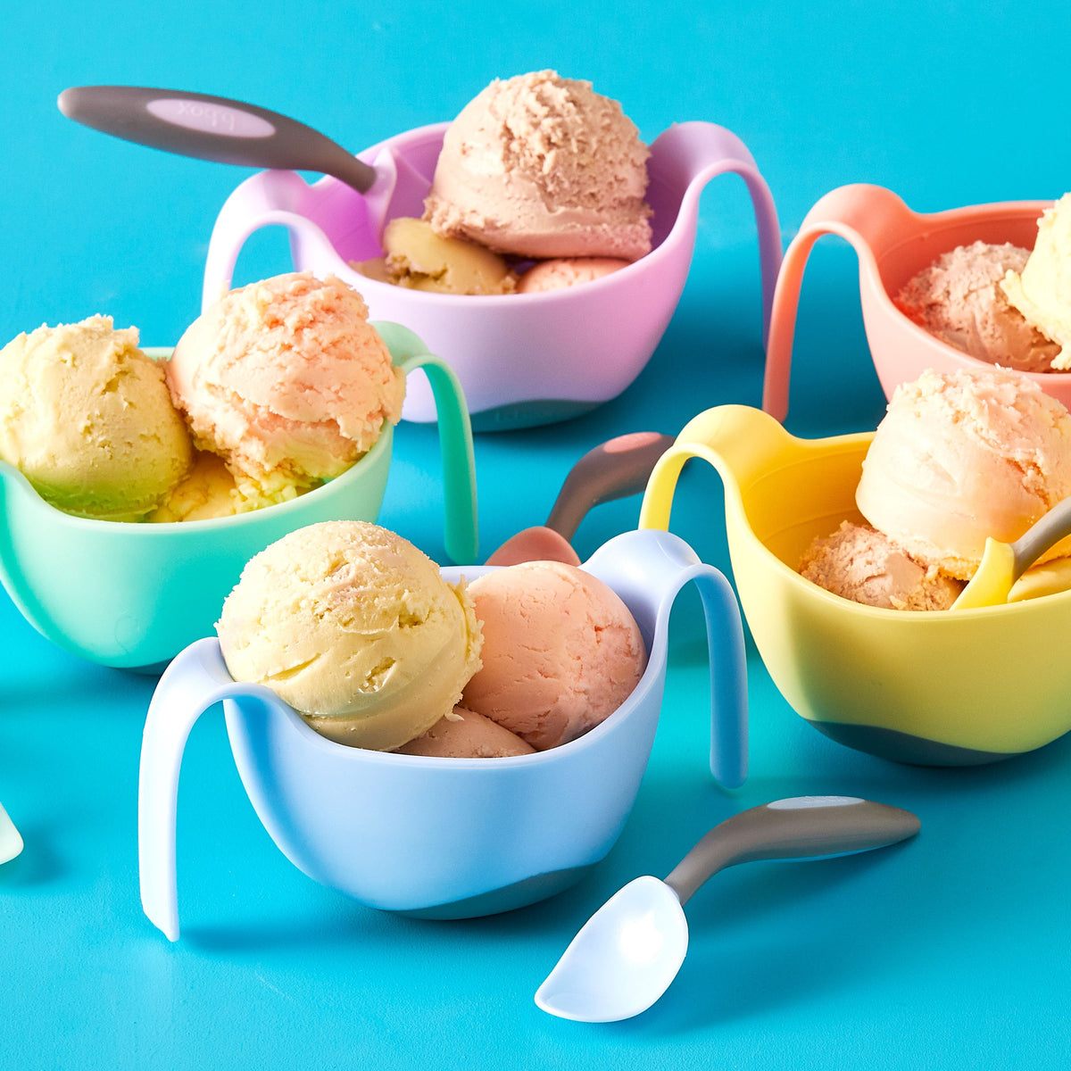 b.box Cutlery Set - Gelato Blue - Bubblegum