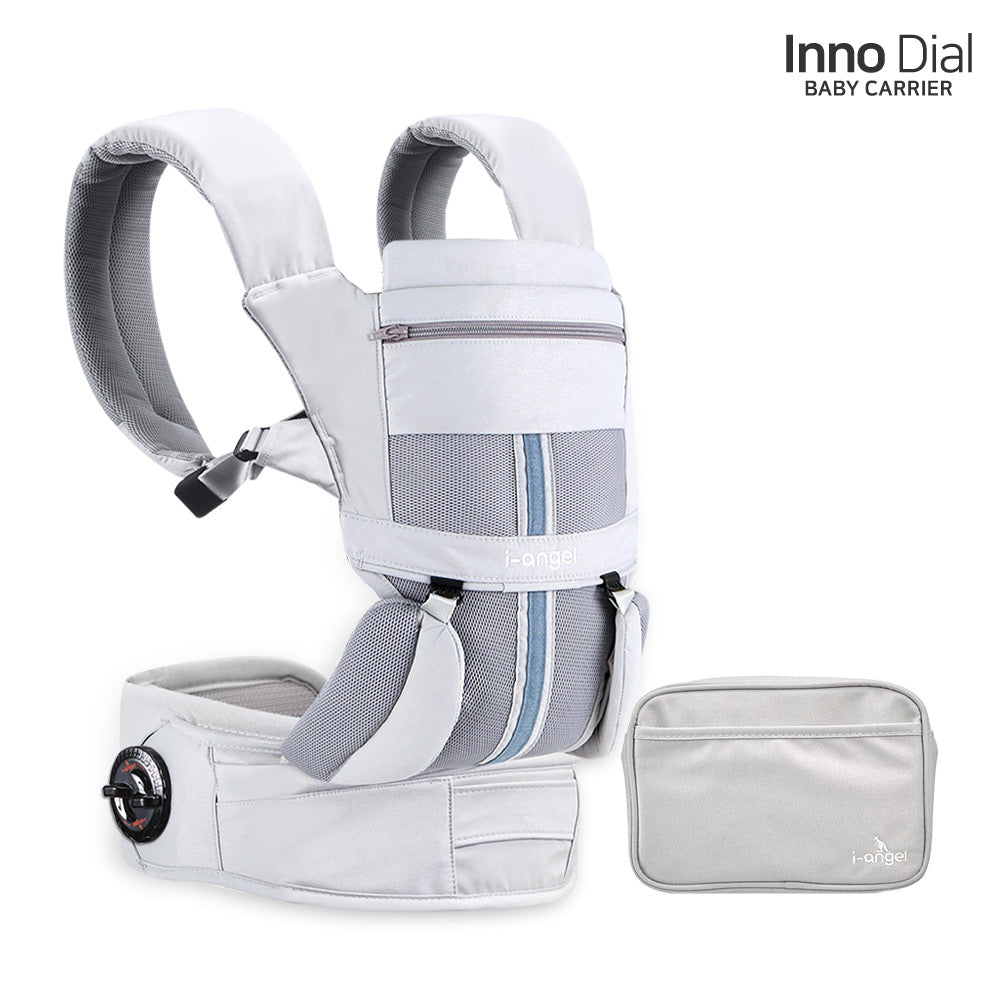 i-angel Inno Dial 360° All Positions Baby Carrier - Silver Gray