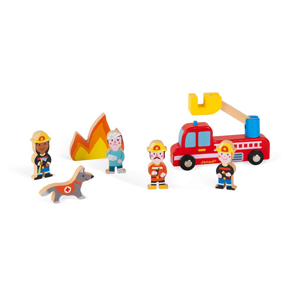 Janod Story Firefighters Set