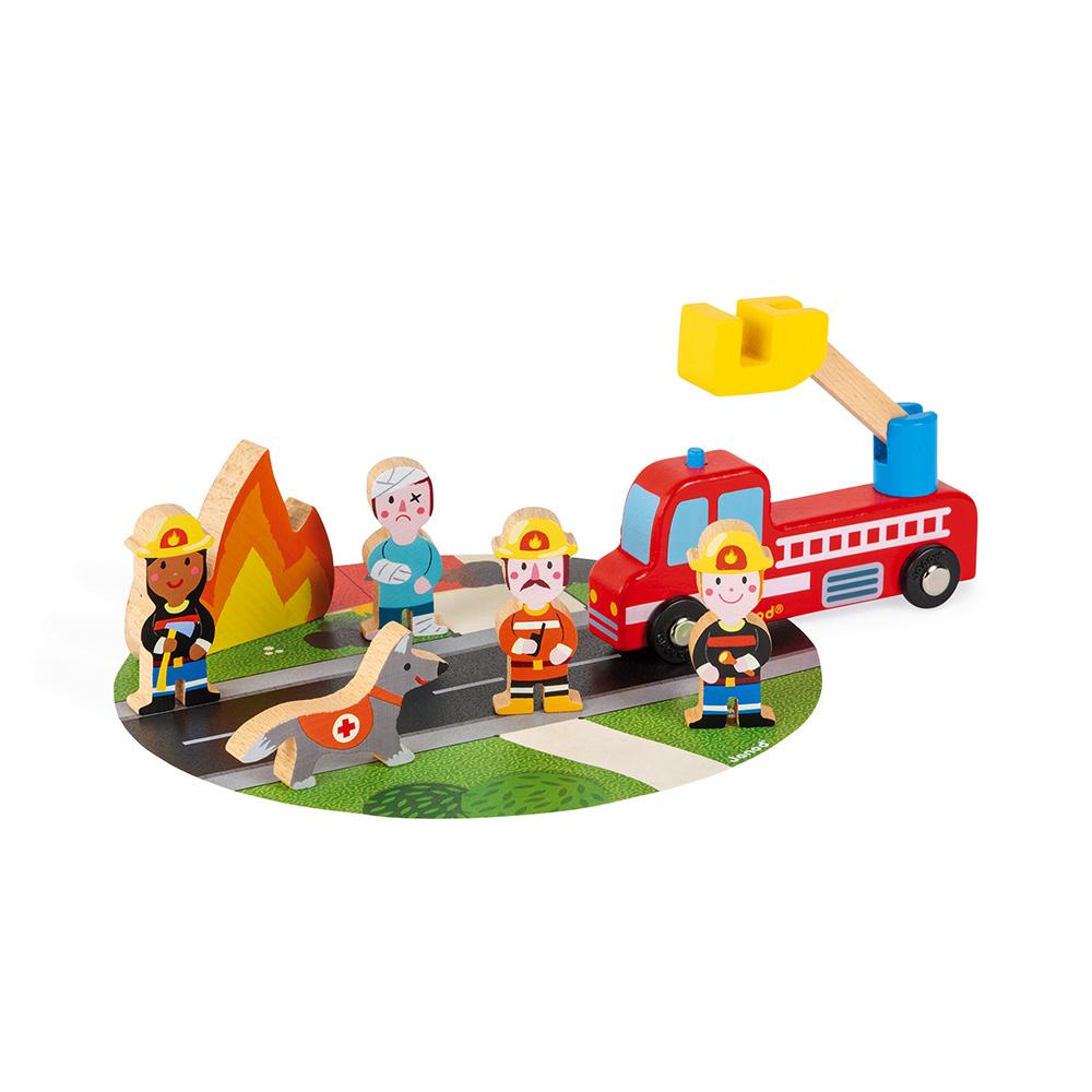 Janod Story Firefighters Set