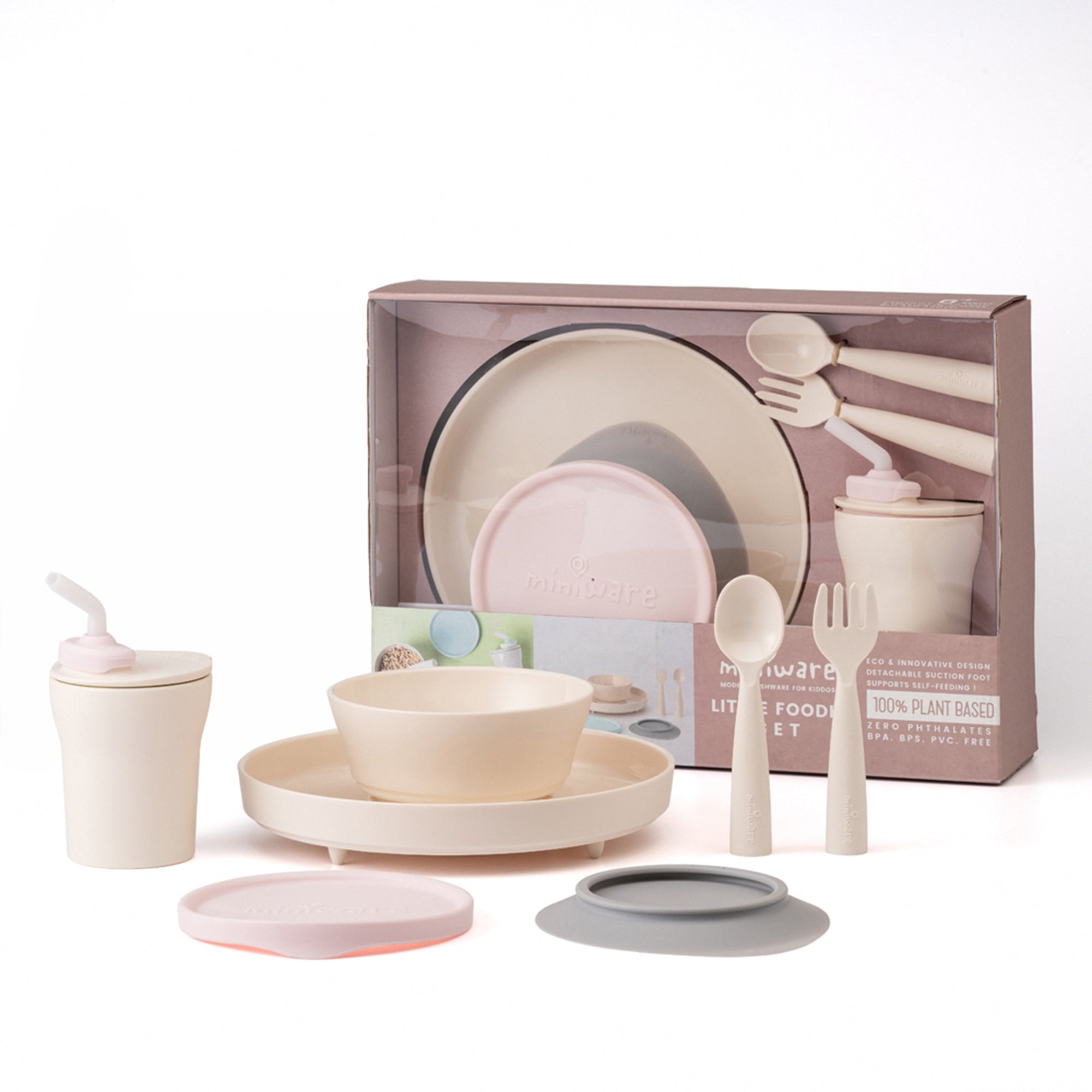 miniware-little-foodie-pla-suction-bowl-+-plate-+-cutlery-set-+-silicone-cover-in-cotton-candy-+-sippy-cup-set- (1)