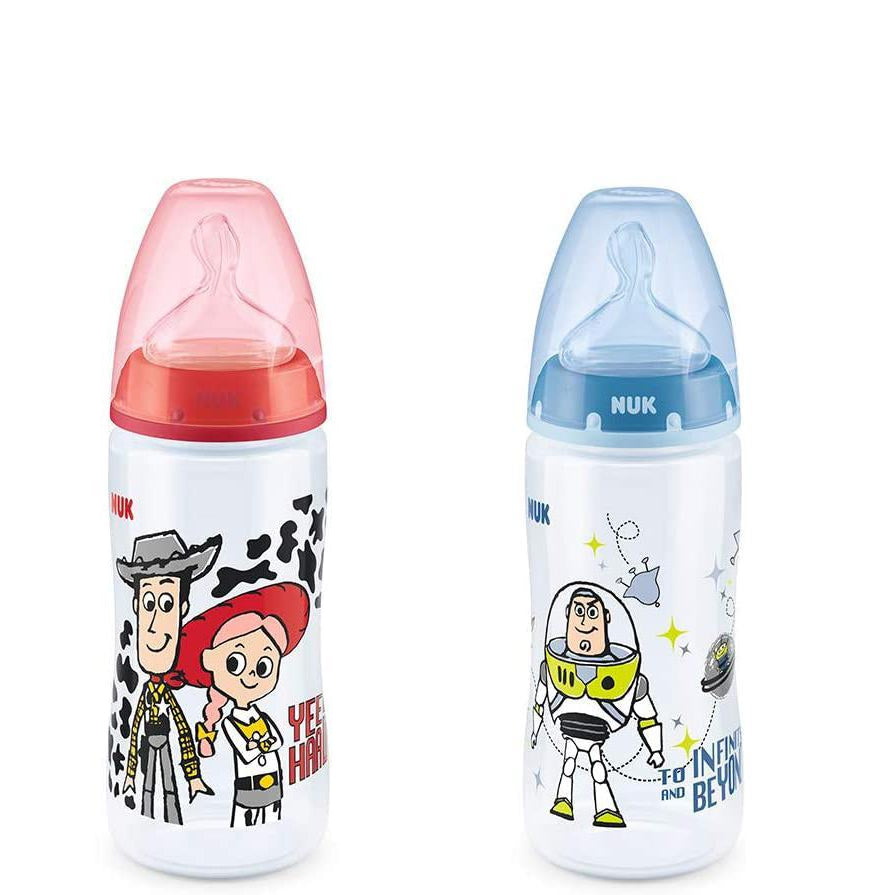 NUK Toy Story PHC PP 300ml Bottle, Silicone S1 M - 1pc (Random Pattern)