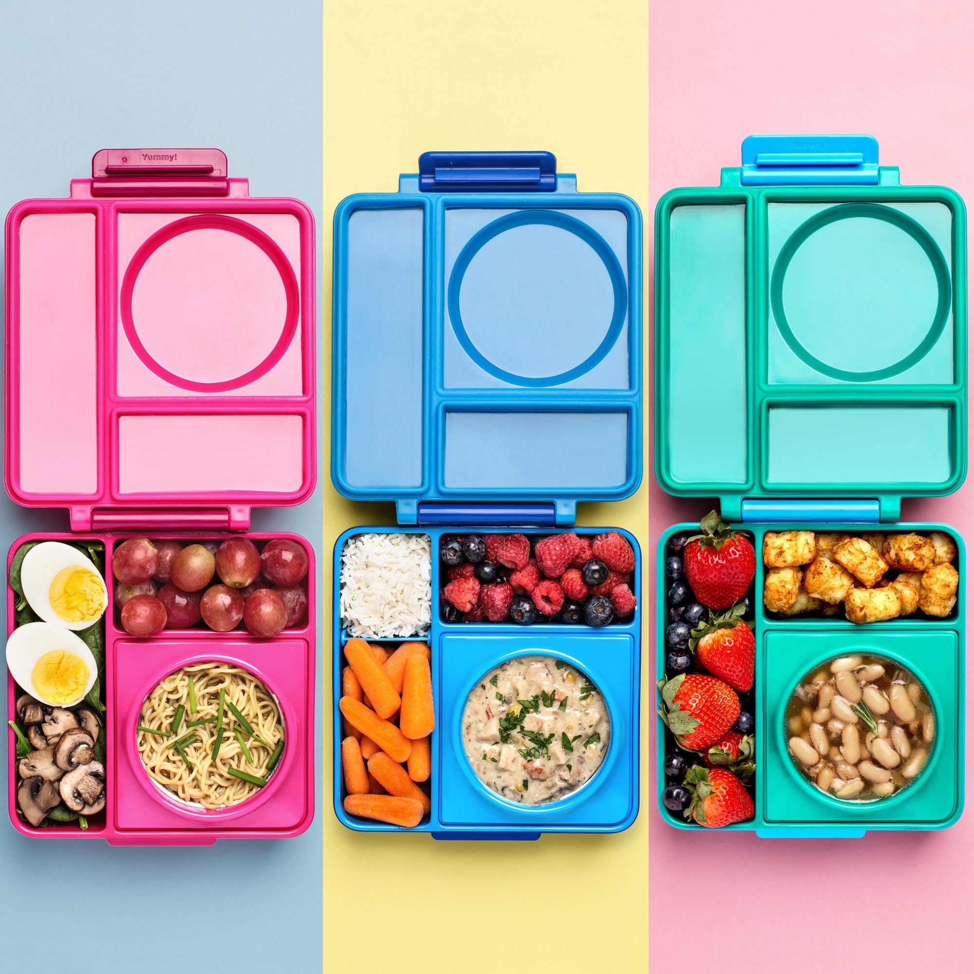 OmieBox Bento Box for Kids - Insulated Bento Lunch Box with Leak Proof  Thermos Food Jar - Meadow