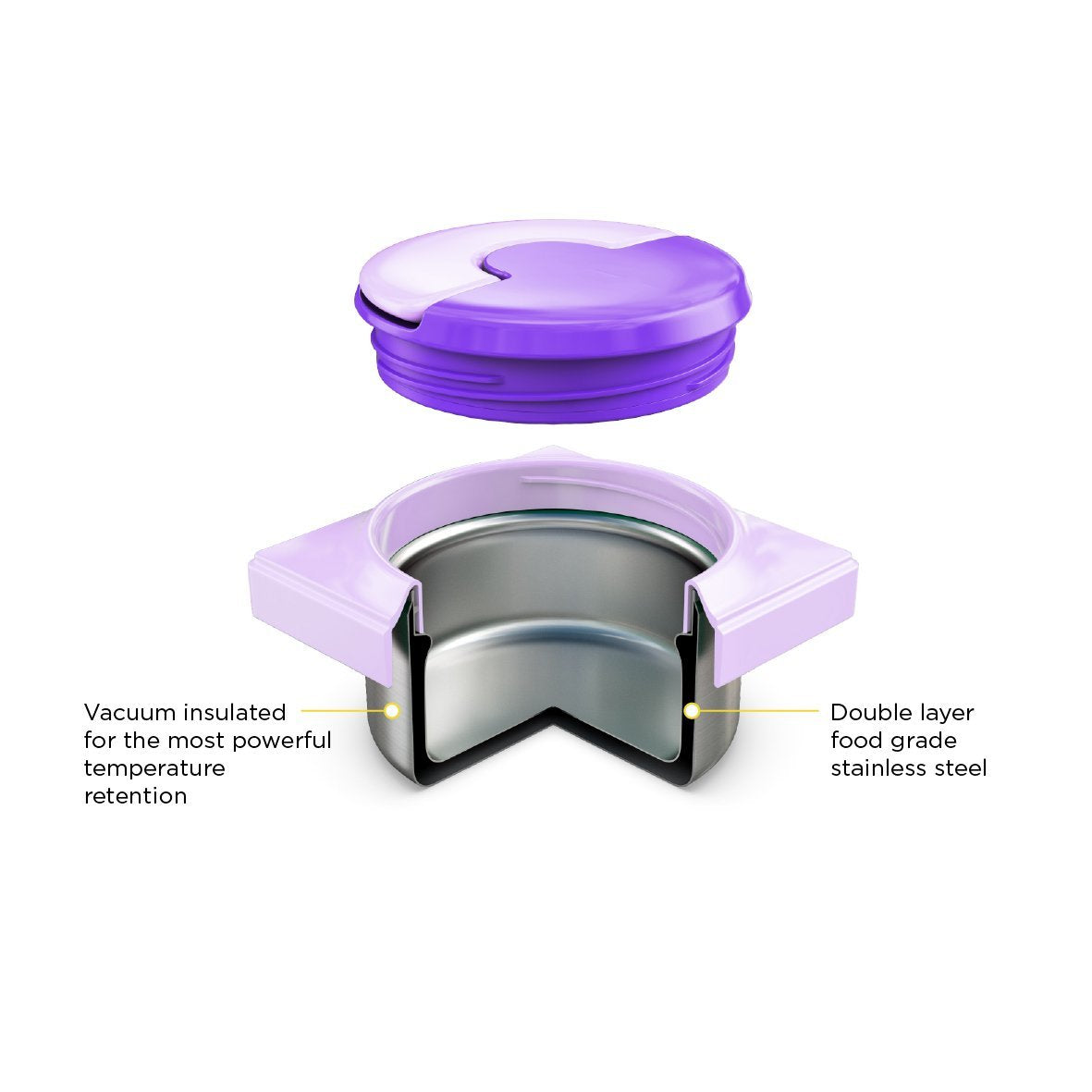 OmieBox thermos bento lunch box - Purple Plum – Bentofan