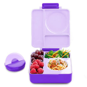 OmieBox Insulated Hot & Cold Bento Box - Purple Plum - Mighty Rabbit