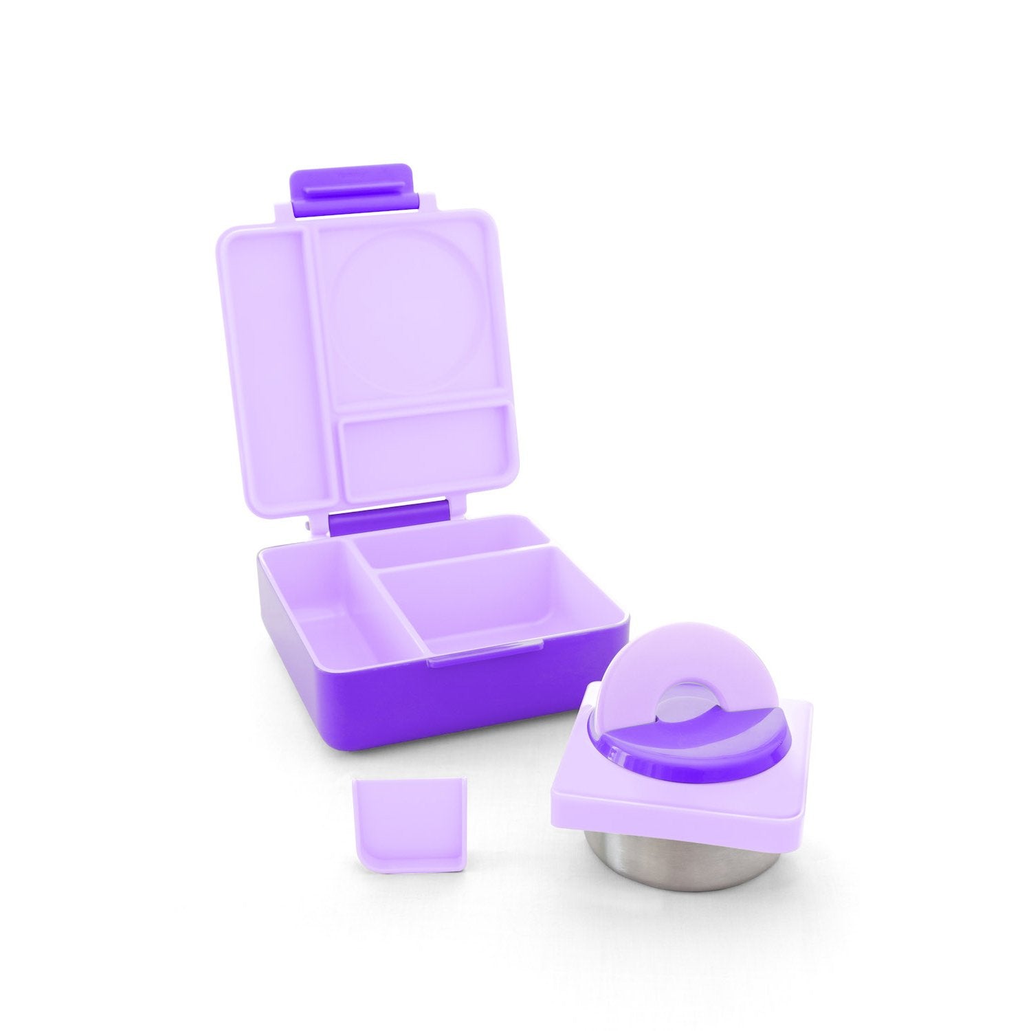 OmieBox Insulated Hot & Cold Bento Box - Purple Plum - Mighty Rabbit