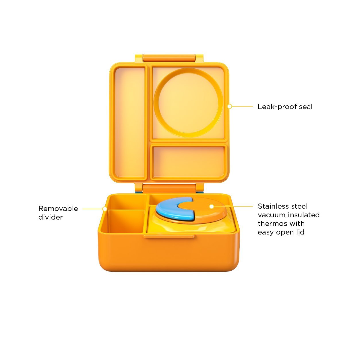  OmieBox Bento Box for Kids - Insulated with Leak Proof