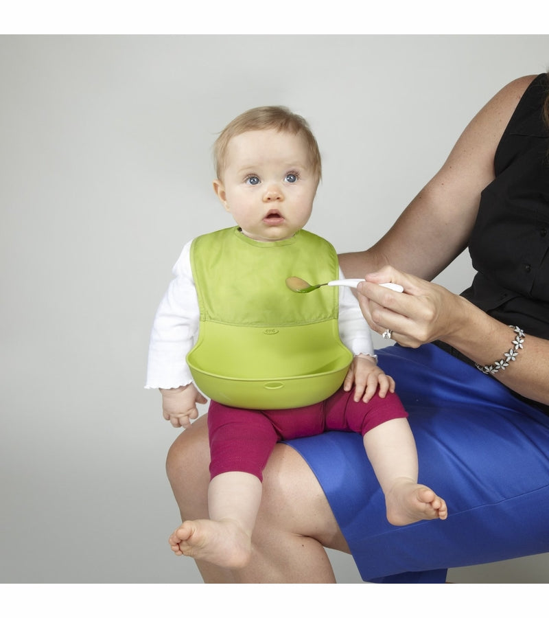 OXO Tot Roll Up Bib Aqua