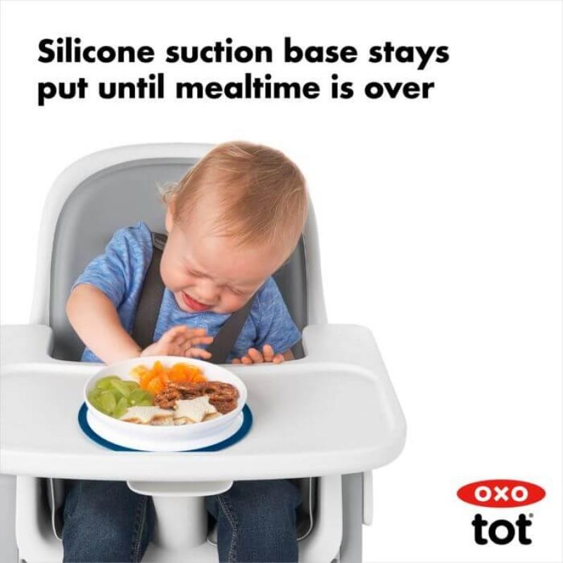  OXO Tot Stick & Stay Suction Plate, Teal : Baby