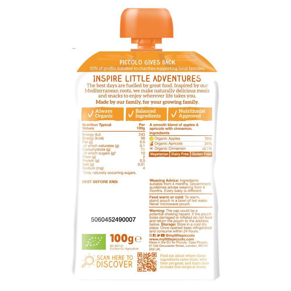 Piccolo Organic Apple & Apricot - 100g