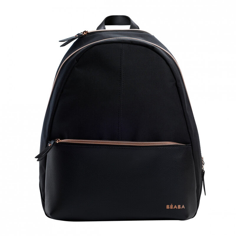 BEABA San Francisco Backpack Black/Gold Pink