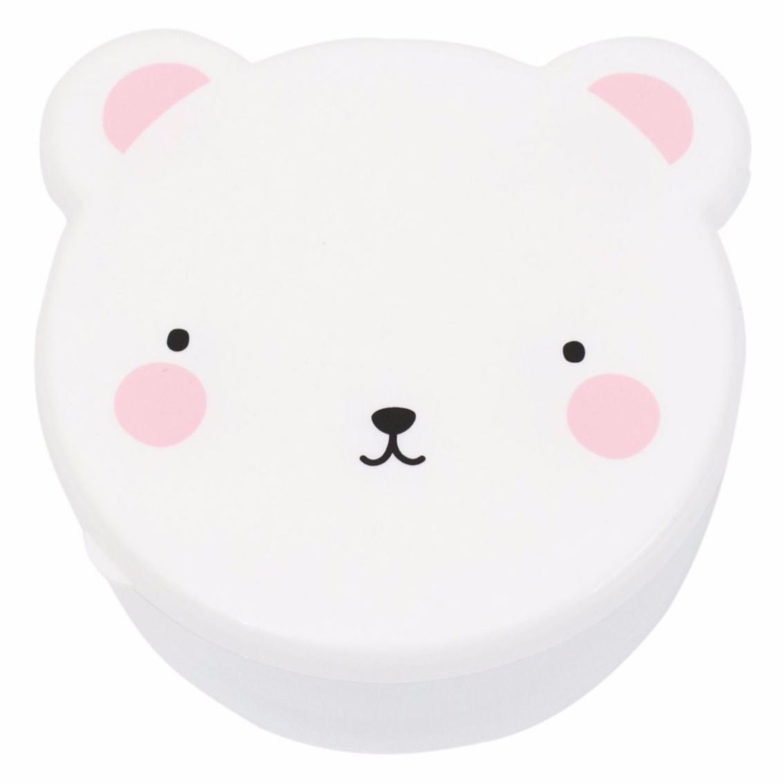 A Little Lovely Company Snack Box Bear Pink