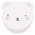 A Little Lovely Company Snack Box Bear Pink