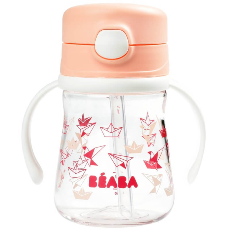 BEABA Straw Cup 240ml - Pink
